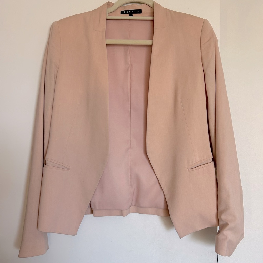 Theory Blush Blazer Size 8